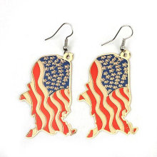 2013 New Design USA Flag Earring Jewelry Pendant Earring FE03